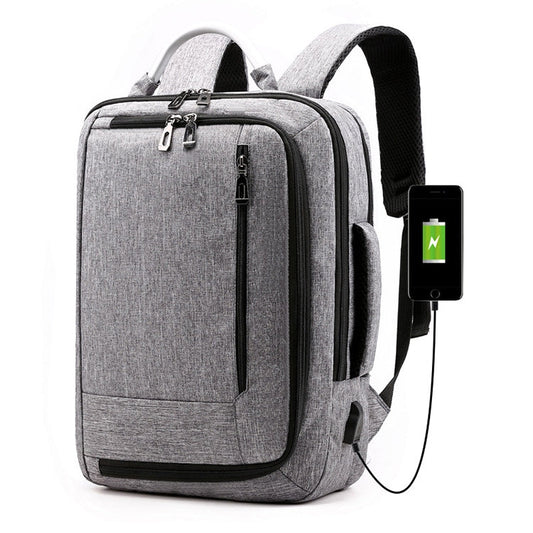 cxs 620 Multifunctional Oxford Laptop Bag Backpack Light Grey