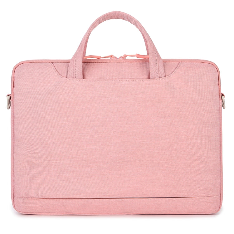 For 15 15 6 inch Laptop Multi function Laptop Single Shoulder Bag Handbag Pink