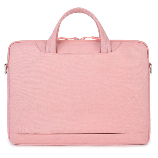 For 15 15 6 inch Laptop Multi function Laptop Single Shoulder Bag Handbag Pink