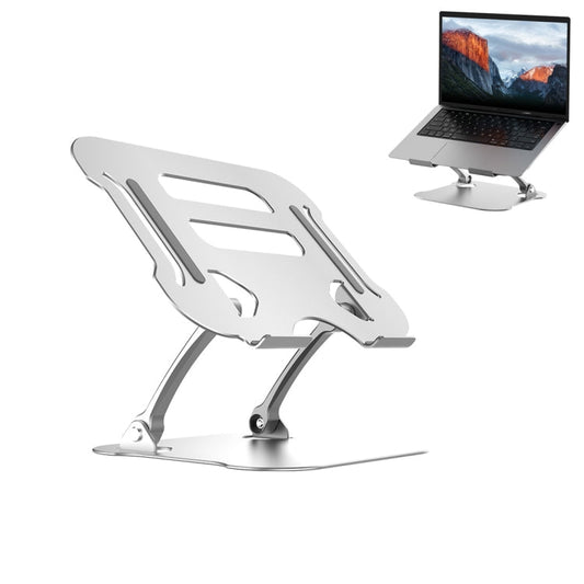 R JUST Lifting Adjustable Laptop Stand Silver