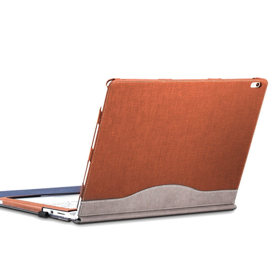 PU Leather Laptop Protective Sleeve For Microsoft Surface Book 1 13 5 inches Business Brown